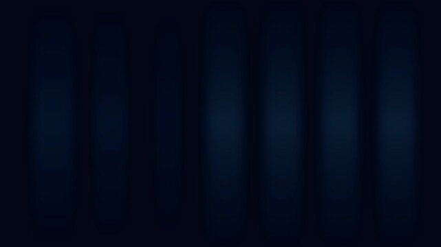 Dynamic Motion of Dark Blue Vertical Light Beams in a Night Forest Scene for Visual Effect.