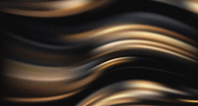 Dark abstract backdrop with warm bronze ribbons and glossy motion. Suitable for beauty products, luxury cosmetics, branding, presentations and social media.