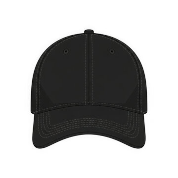 Black beanie hat simple design top view