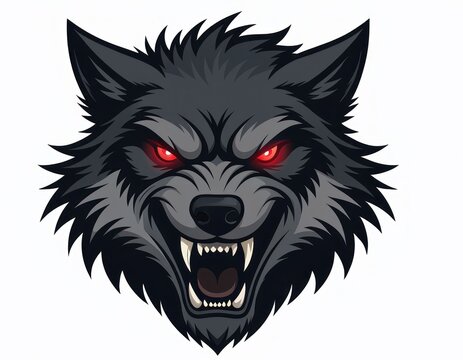 wolf head illustration