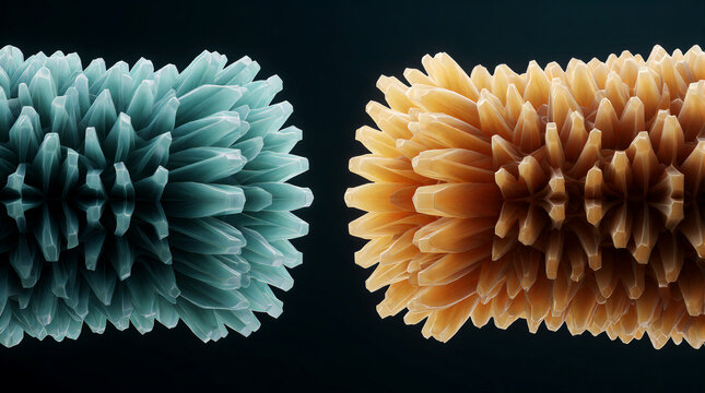 Geometric ragworm proboscis featuring crystalline jaws and organic muscles forming nereidid balance inside a dark void