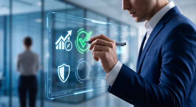 Concept of proactive versus reactive strategy with a person choosing the proactive option.
Concept of Proactive & Reactive.