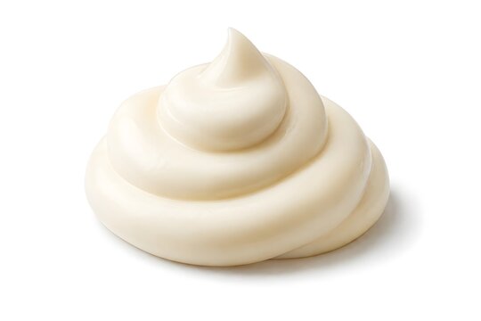 Creamy White Mayonnaise Swirl with Peaked Tip
