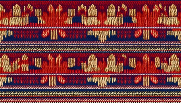 seamless knitted fair isle pattern