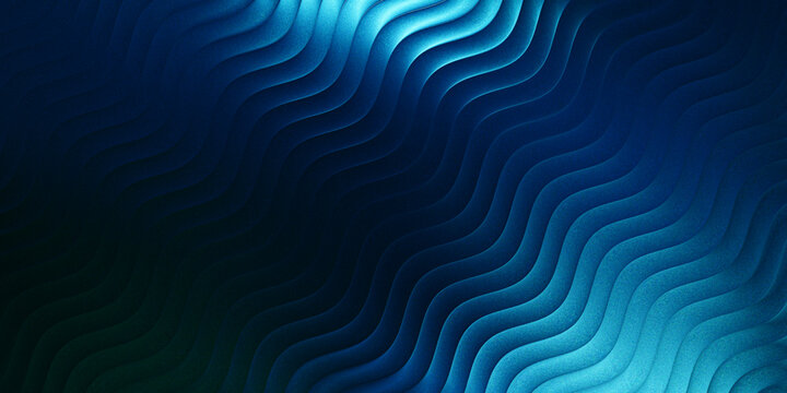 Abstract blue wavy pattern featuring soft gradients and rhythmic flowing lines captured with a sleek modern aesthetic to create a visually striking deep marine light composition.