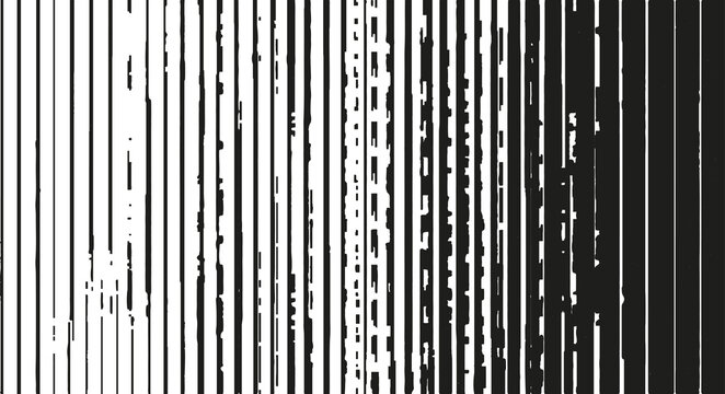 Abstract halftone texture background. Distressed vertical lines generate heavy grunge noise and chaotic digital glitch effects.