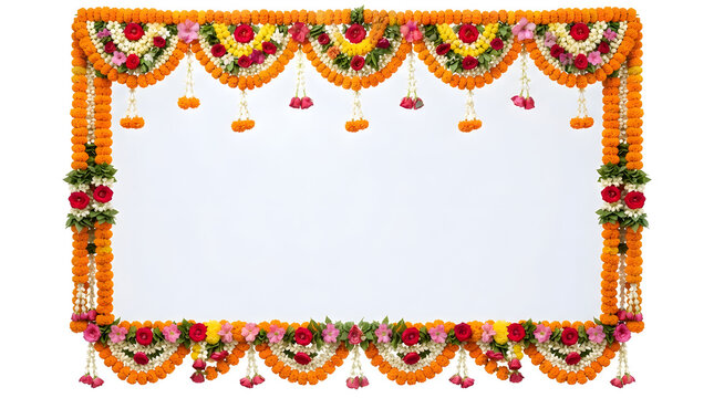 Beautiful marigold garland floral toran for diwali decoration indian wedding decoration indian festival flower garland traditional indian decor marigold flowers festive border