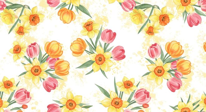 Colorful close-up of fresh pink and yellow roses in full bloom.