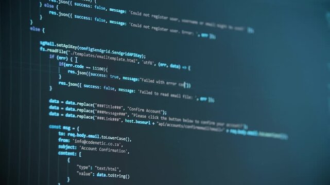 A Focused Coding Session on a Computer Screen Showcasing Programming, Technology, and the Creative Process Behind Modern Software Development