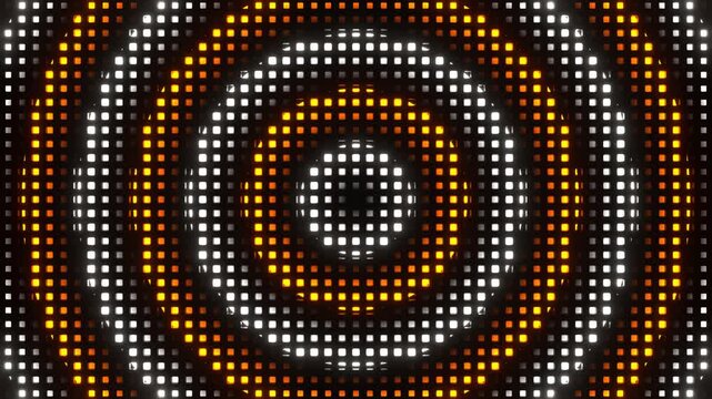 Orange and White Radial Pulse Waves Background VJ Loop in 4K