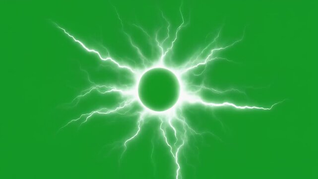 White Plasma Corona Flickering Around Invisible Circular Core