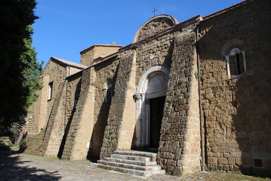 Romanesque Cathedral of Sovana in Tuscany