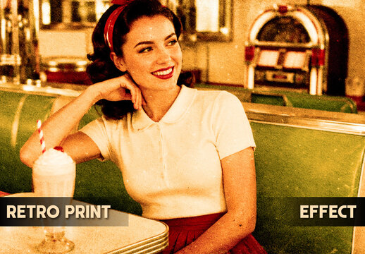 Retro Print Effect