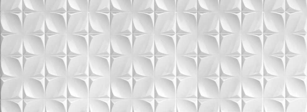 White geometric  pattern creating abstract background