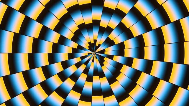 Blue and Yellow Animate Gradients Background VJ Loop in 4K