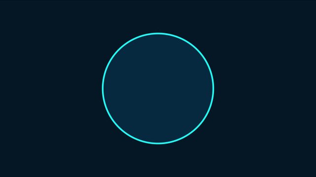 Minimalist hud loading circle animation: digital interface for tech ui 4k