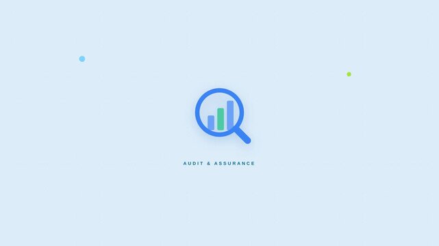 Motion Data Analysis Video Motion with Magnifying Glass and Graphs for Business Insights.