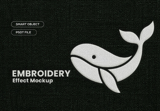 Embroidery Effect Mockup
