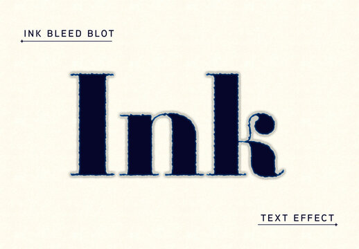 Ink Bleed Blot Text Effect