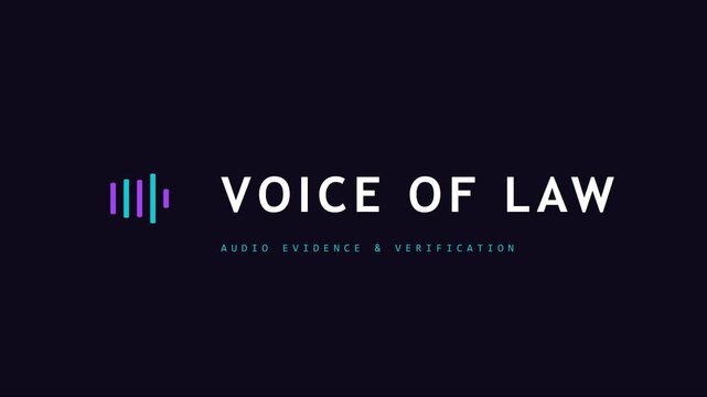 Voice of law: audio evidence and verification motion for legal technology and forensic analysis animation 4k