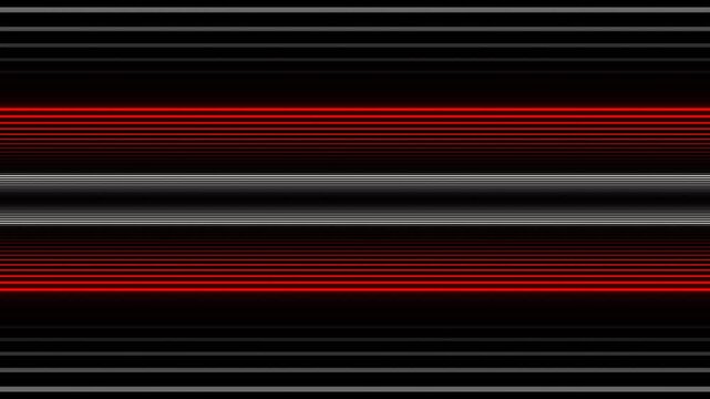 Red and White Neon Lines Moving From Center Background VJ Loop in 4K