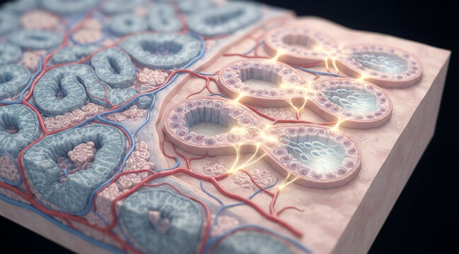 Testicular tissue graft integration with seminiferous tubules, host vasculature, germ cell maturation, and sperm formation for male fertility restoration