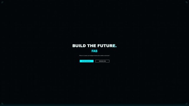 Build the Future Futuristic Text Animation - Innovation, Progress, Technology