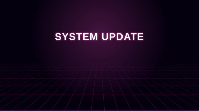 Motion System Update Video Motion Graphic Animation for Technology and Software Enhancement.