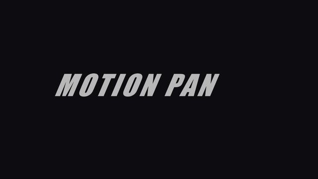 Motion pan text overlay animation on 4k black background, for cinematic editing, typography kinetic type