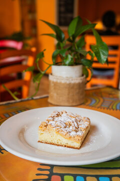 Postre crumble de manzana