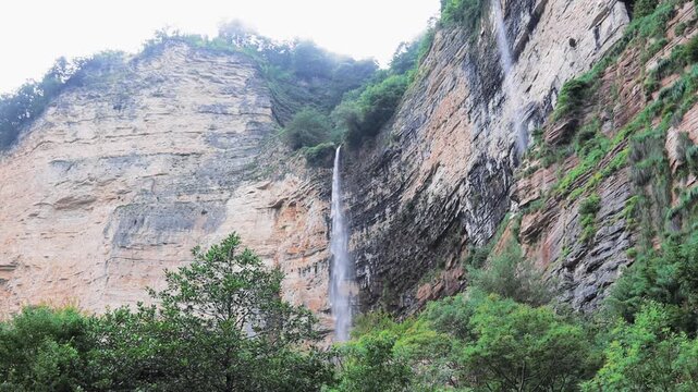 Beautiful scenery of Okatse Canyon in Georgia