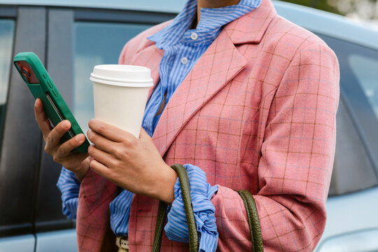 Coffee Smartphone Commute Car