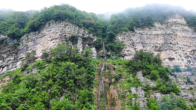 Okatse waterfall in the beautiful Okatse Canyon in Georgia