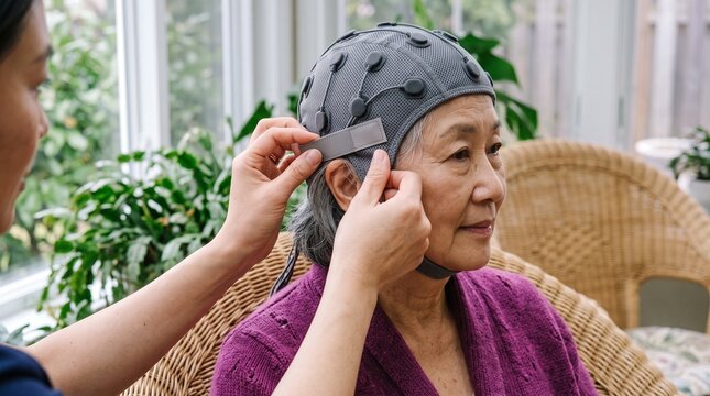 Neural sensor cap fitting for research participation