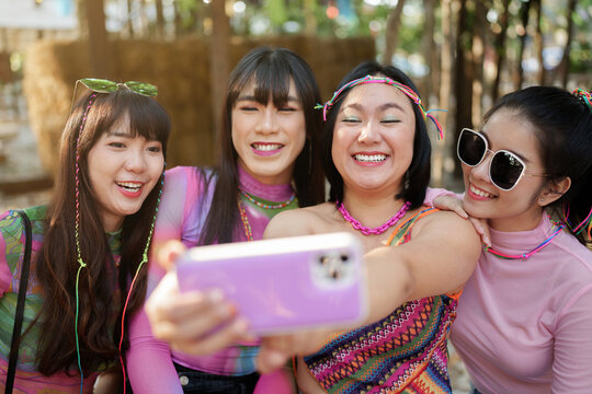 happy LGBT community parade enjoy fun at festival