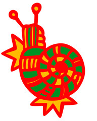vector illustration of a snail © Sabar