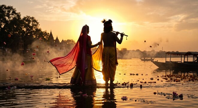 The Divine Love of Lord Shri Krishna & Goddess Radha 