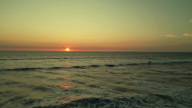 Beautiful Sunset View From Longest Sea Beach, Cox's Bazar