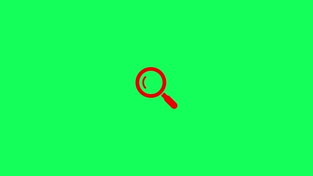 4k Search line icon motion graphic animation with magnifying glass  search icon animation on background.
