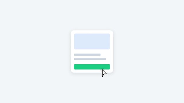 Online Ticket Booking and Digital Search Interface Animation Sequence - Motion Scene 10