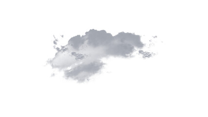 Fototapeta premium Natural Soft Cloud Overlay Isolated on Black Background
