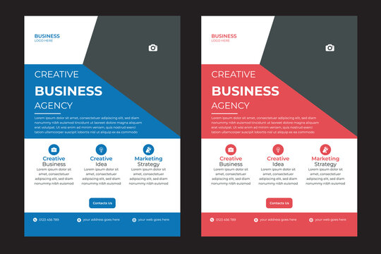Corporate Business flyer template vector design, Flyer Template Geometric shape used for business poster layout, IT Company flyer, corporate banners, and leaflets Corporate flyer template design Busin