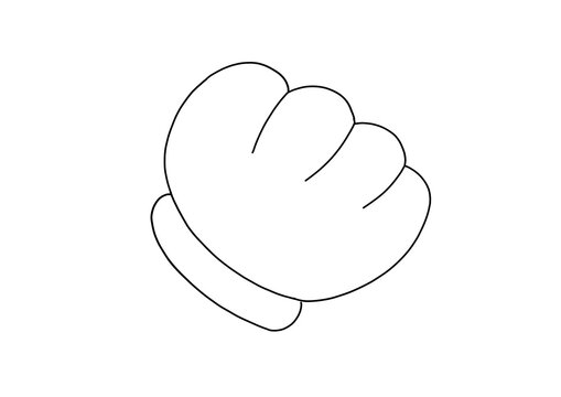 Minimalist black and white line art of a cute cartoon seashell, hand drawn ocean clam shell doodle icon isolated 