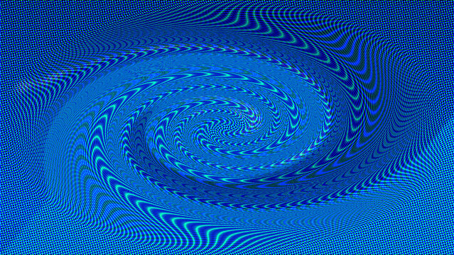 Abstract blue digital glitch wave pattern