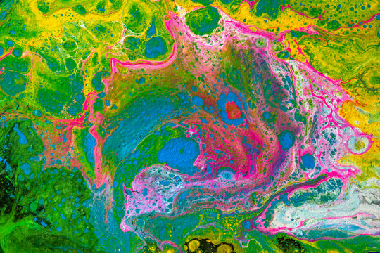 Watery marbled texture illustration with organic and multi-colored cell look perfect for backgrounds and textures