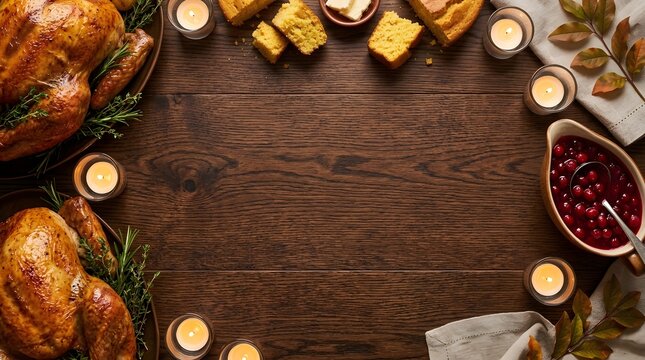 A bountiful and heartwarming thanksgiving feast complete with a golden brown turkey delicious sides and a cozy ambiance celebrating gratitude and togetherness with loved