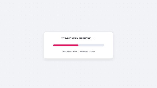 Minimalist offline and connection lost user interface screens