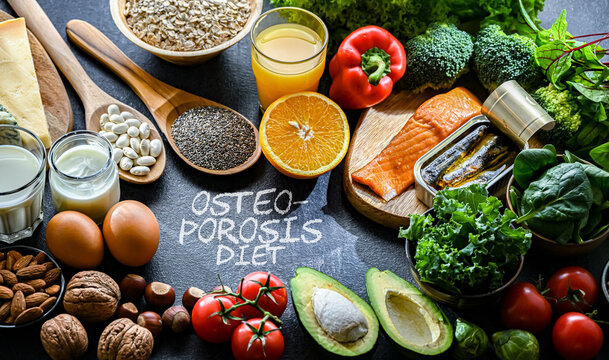Food products recommended for osteoporosis and healthy bones