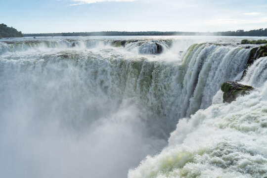 Devil's Throat waterfall (Garganta del Diablo), Iguazu Falls, Iguazu National Park, Misiones Province, Argentina