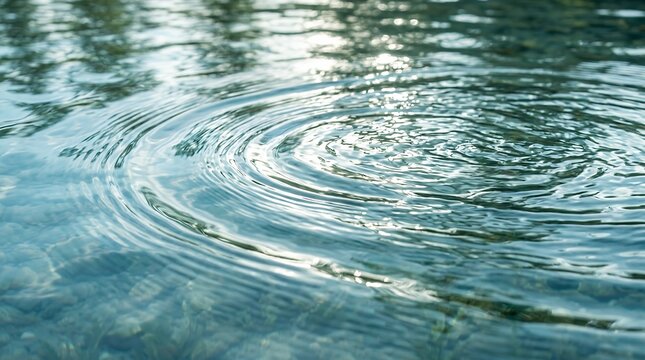 Serene Water Surface Ripples Close Up Capturing Fluid Movement Waves and Light Reflections on Clear Liquid water ripple ripples surface close up liquid fluid movement wave waves reflection clear
